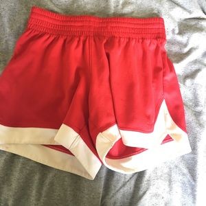 Red champion shorts